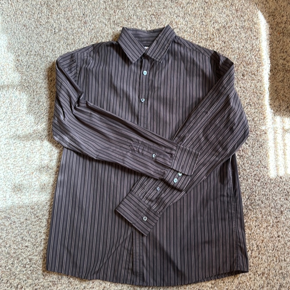 Men's Merona button up long sleeve shirt